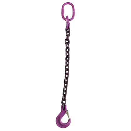 Us Cargo Control 9/32" x 4' - Single Leg Chain Sling w/ Sling Hook - Grade 100 932G100SOS-4